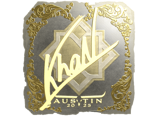 Sticker | khaN (Gold) | Austin 2025