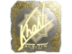 Sticker | khaN (Gold) | Austin 2025
