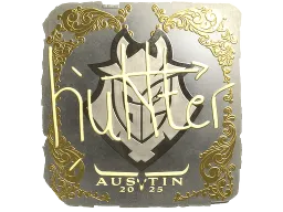 Sticker | huNter- (Gold) | Austin 2025