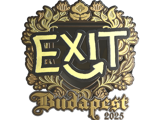 Sticker | exit (Gold) | Budapest 2025
