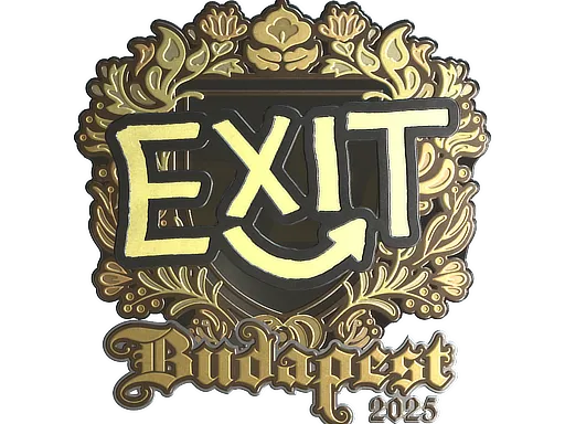 Sticker | exit (Gold) | Budapest 2025