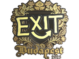 Sticker | exit (Gold) | Budapest 2025