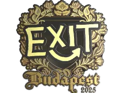Sticker | exit (Gold) | Budapest 2025