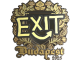 Sticker | exit (Gold) | Budapest 2025