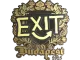 Sticker | exit (Gold) | Budapest 2025 CS2 skin