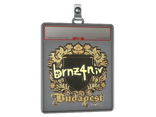 Sticker Slab | brnz4n (Gold) | Budapest 2025