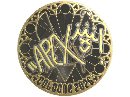 Sticker | apEX (Gold) | Cologne 2026