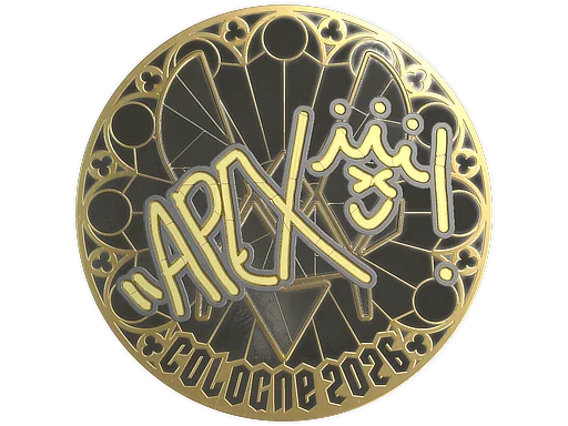 Sticker | apEX (Gold) | Cologne 2026