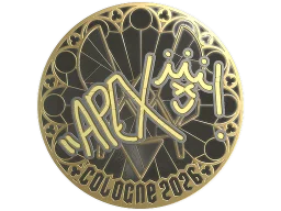Sticker | apEX (Gold) | Cologne 2026