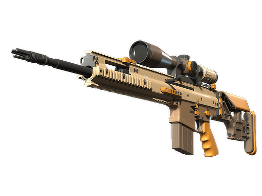 SCAR-20 | Short Ochre (Minimal Wear)