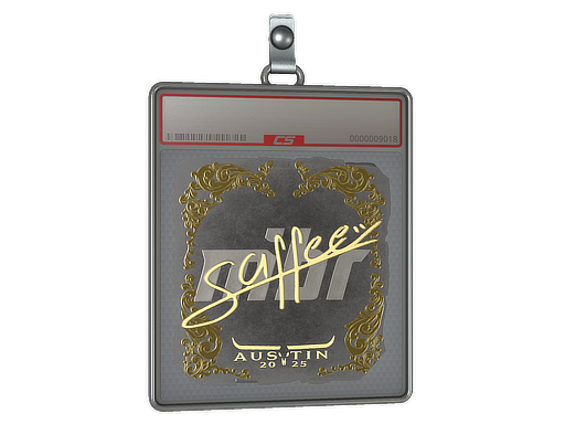 Sticker Slab | saffee (Gold) | Austin 2025