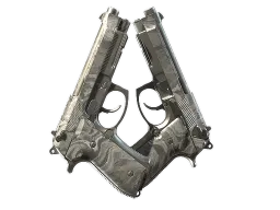Souvenir Dual Berettas | Silver Pour (Field-Tested)