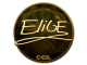 Sticker | EliGE (Gold) | Katowice 2019 skin