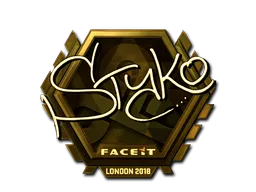 Sticker | STYKO (Gold) | London 2018