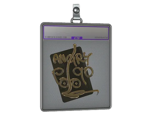 Sticker Slab | Hello P90 (Gold)