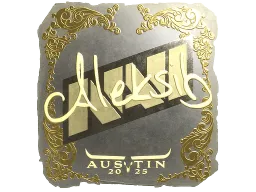 Sticker | Aleksib (Gold) | Austin 2025
