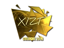 Sticker | Xizt (Gold) | Cologne 2016