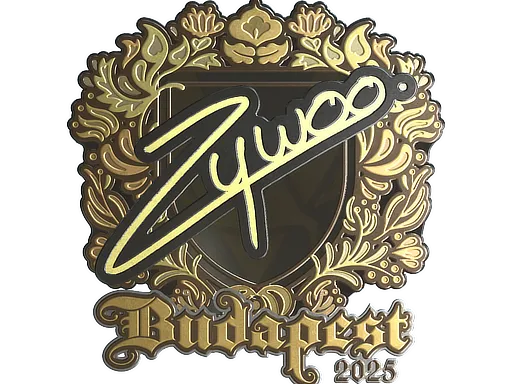 Sticker | ZywOo (Gold) | Budapest 2025