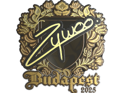 Sticker | ZywOo (Gold) | Budapest 2025