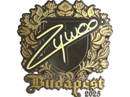 Sticker | ZywOo (Gold) | Budapest 2025