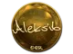 Sticker | Aleksib (Gold) | Katowice 2019 CS2 skin