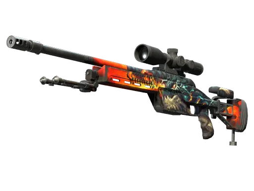 StatTrak™ SSG 08 | Dragonfire (Field-Tested)