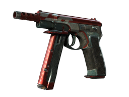CZ75-Auto | Red Astor (Battle-Scarred)