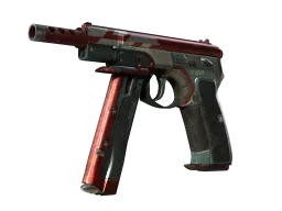 CZ75-Auto | Red Astor (Battle-Scarred)