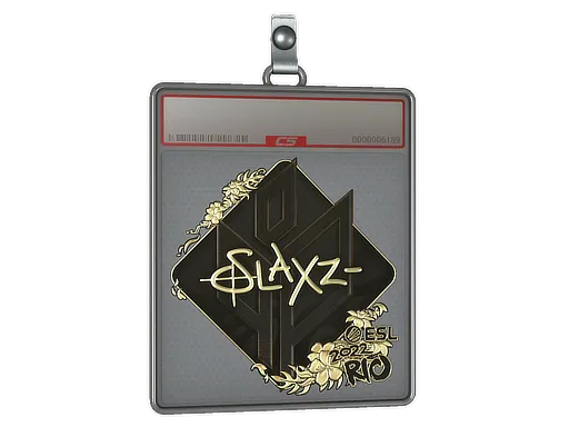 Sticker Slab | slaxz- (Gold) | Rio 2022