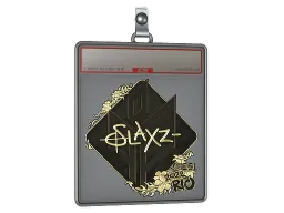 Sticker Slab | slaxz- (Gold) | Rio 2022
