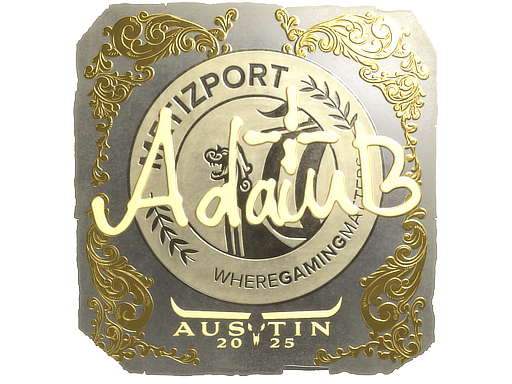 Sticker | adamb (Gold) | Austin 2025
