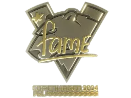 Sticker | fame (Gold) | Copenhagen 2024