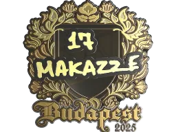 Sticker | makazze (Gold) | Budapest 2025