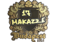 Sticker | makazze (Gold) | Budapest 2025