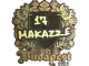 Sticker | makazze (Gold) | Budapest 2025 CS2 skin