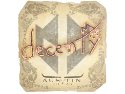 Sticker | decenty | Austin 2025