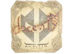 Sticker | decenty | Austin 2025