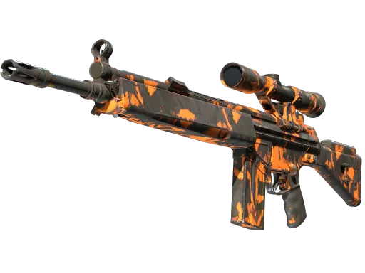 StatTrak™ G3SG1 | Orange Crash (Field-Tested) Well-Worn