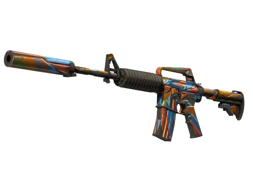 M4A1-S | Leaded Glass (Well-Worn)