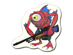 Sticker | Red Cyclawps
