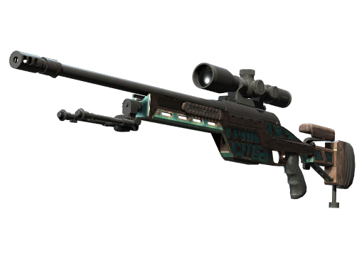 Souvenir SSG 08 | Azure Glyph (Well-Worn)
