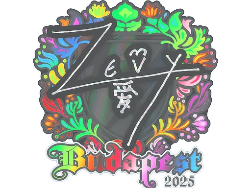 Sticker | zevy (Holo) | Budapest 2025