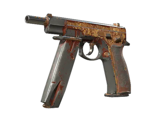 Souvenir CZ75-Auto | Honey Paisley (Battle-Scarred)