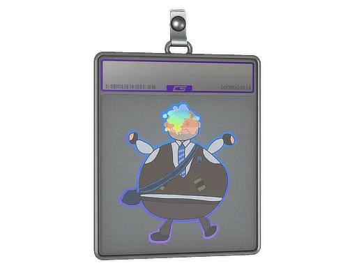 Sticker Slab | Poorly Drawn Number K (Holo)
