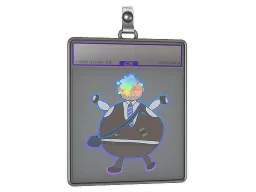 Sticker Slab | Poorly Drawn Number K (Holo)