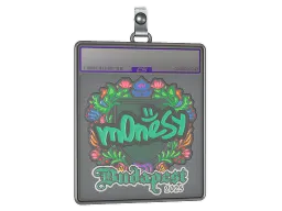 Sticker Slab | m0NESY (Embroidered) | Budapest 2025