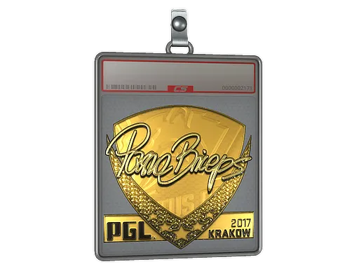 Sticker Slab | pashaBiceps (Gold) | Krakow 2017