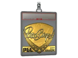Sticker Slab | pashaBiceps (Gold) | Krakow 2017
