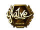 Sticker | gla1ve (Gold) | London 2018 skin