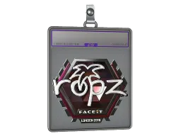 Sticker Slab | ropz (Foil) | London 2018